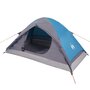 Voir la diapositive 5 : VIDAXL Tente de camping a dome 4 personnes bleu impermeable