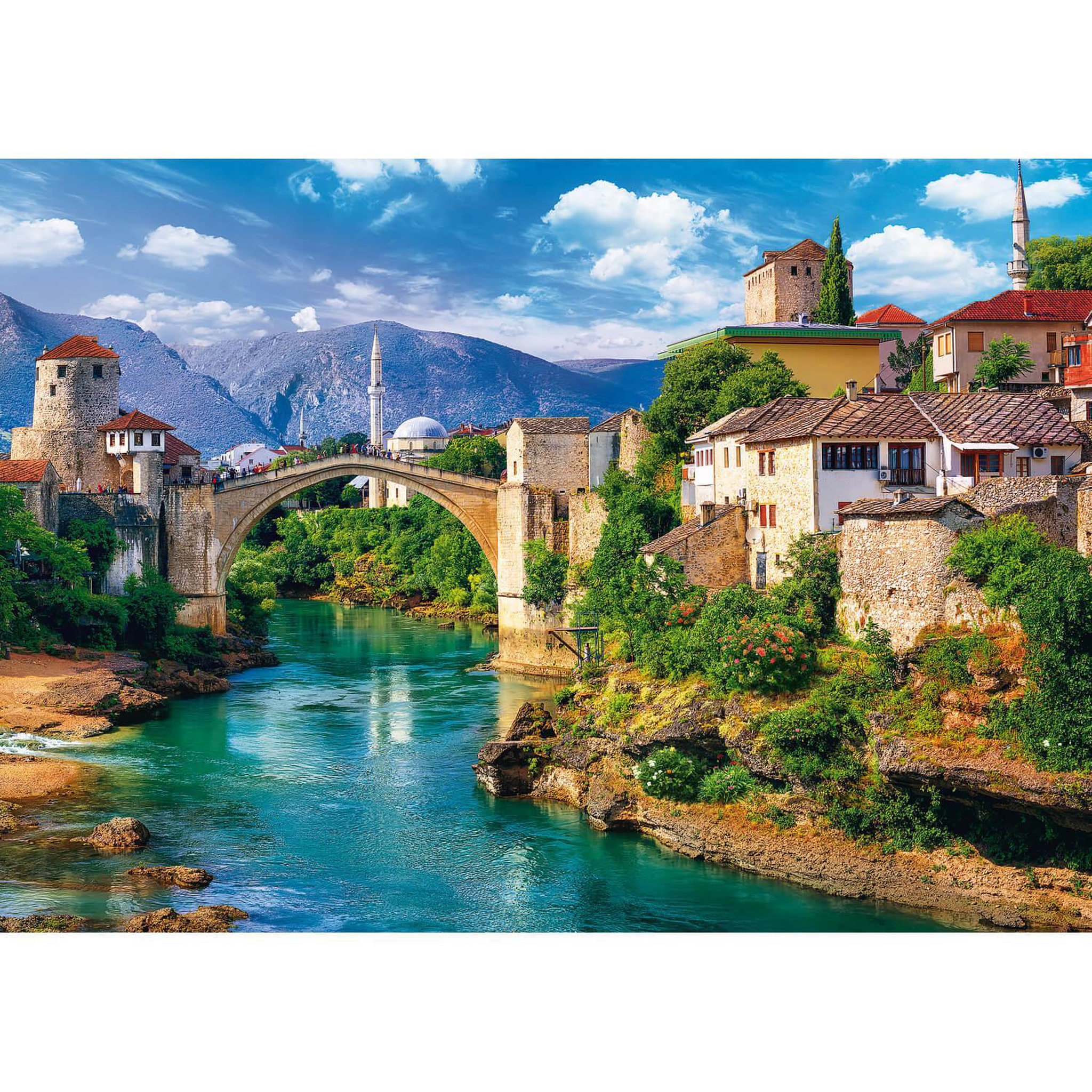 Trefl Puzzle 500 pièces : Vieux Pont de Mostar, Bosnie-Herzégovine
