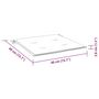 Voir la diapositive 6 : VIDAXL Coussins de chaise de jardin lot de 2 40x40x3 cm tissu