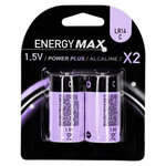 ENERGY MAX Lot de 2 Piles LR14  Alcaline  4cm Violet