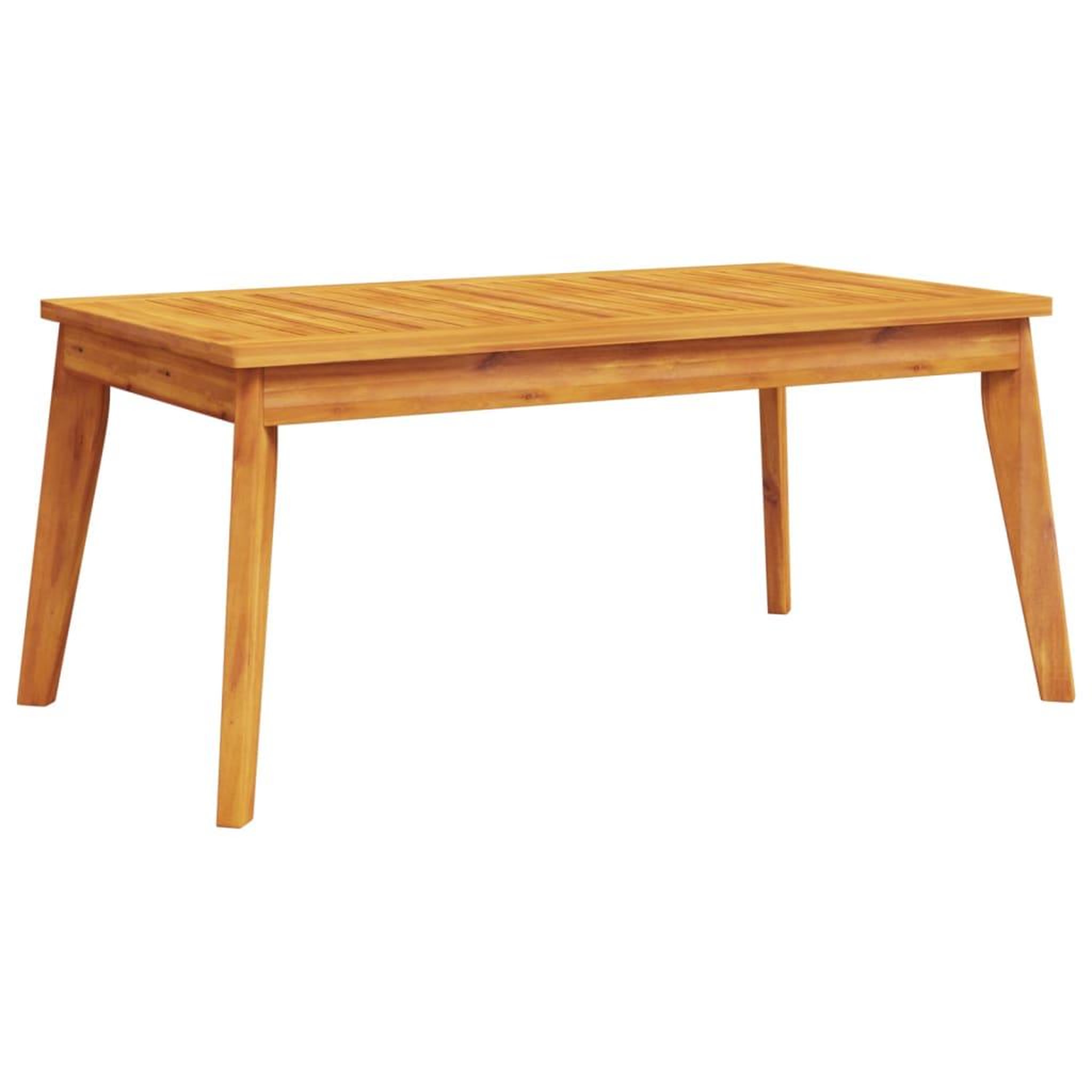 Voir la diapositive 5 : VIDAXL Table a manger de jardin 100x55x45 cm bois massif d'acacia