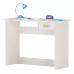 Bureau enfant 1 tiroir L100,6 x H76,4 X P49,2 cm ROSS. Coloris disponibles : Blanc