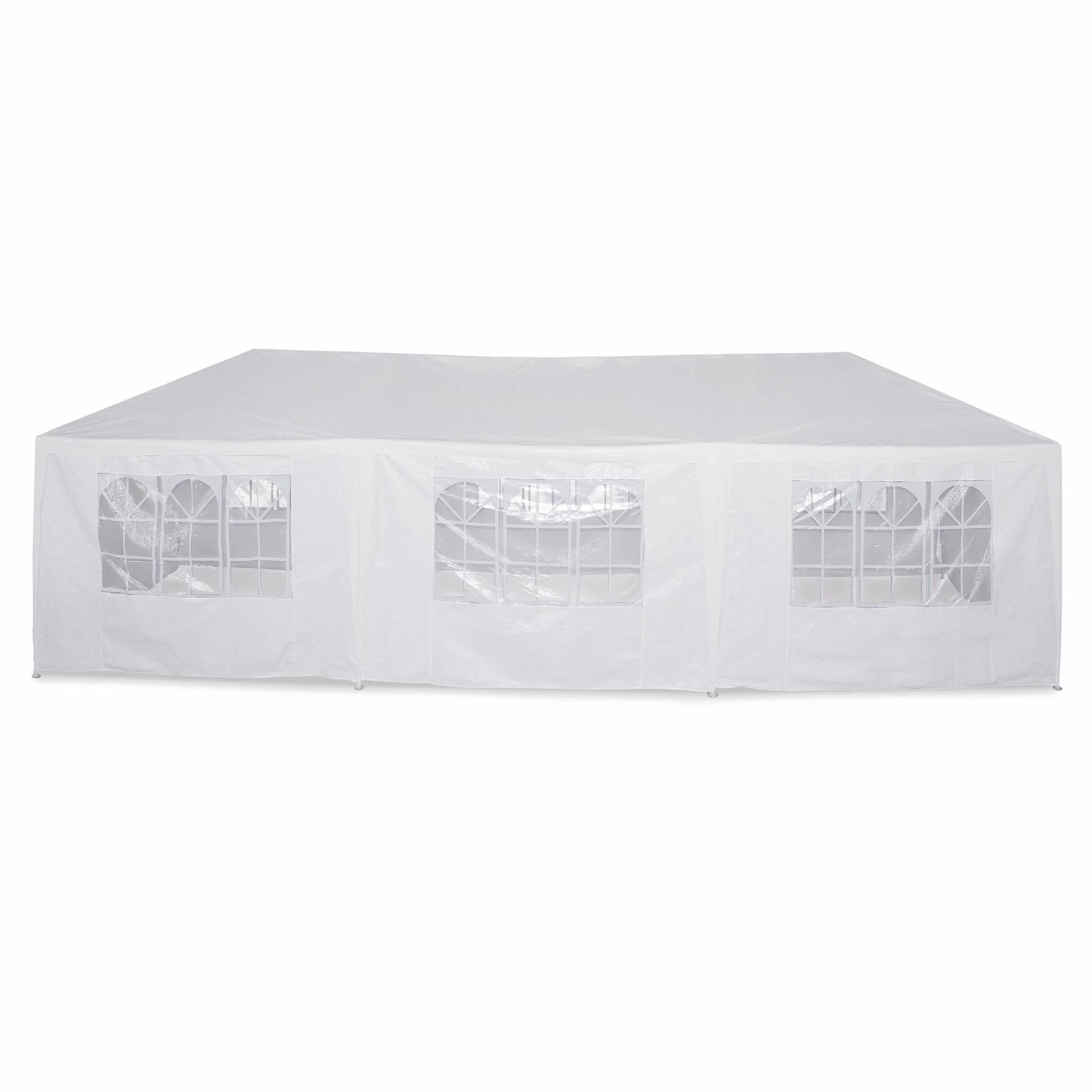 Voir la diapositive 2 : SWEEEK Tente de réception 3x9m. 27 m² - Massilia -  Blanc - à utiliser comme pavillon. tente de jardin. chapiteau ou tonnelle.