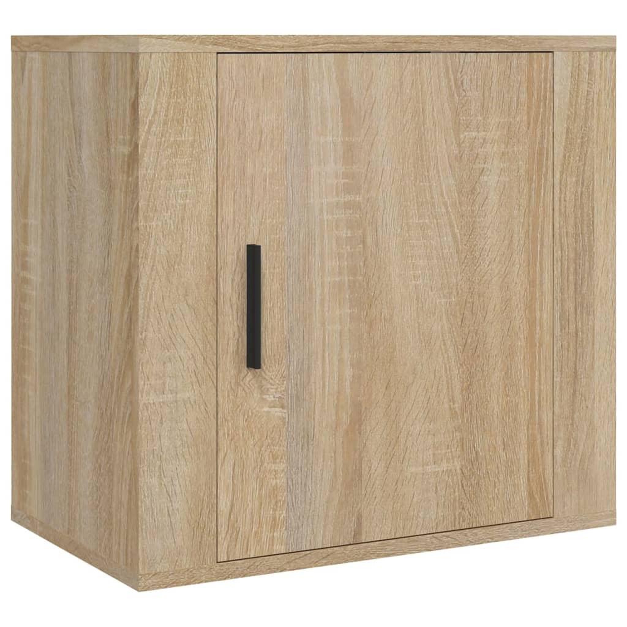 Voir la diapositive 2 : VIDAXL Table de chevet murale Chene sonoma 50x30x47 cm