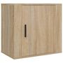 Voir la diapositive 2 : VIDAXL Table de chevet murale Chene sonoma 50x30x47 cm