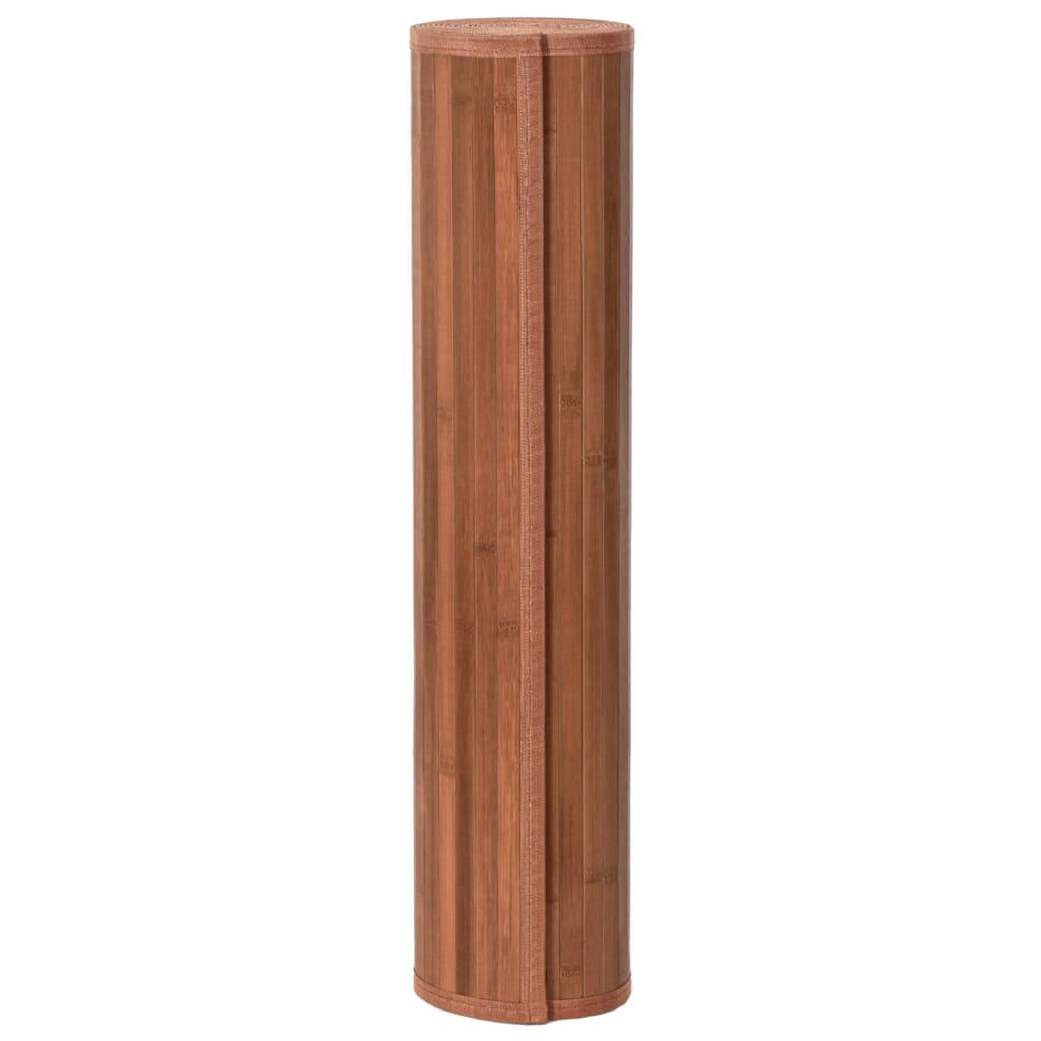 Voir la diapositive 3 : VIDAXL Tapis rectangulaire marron 80x400 cm bambou