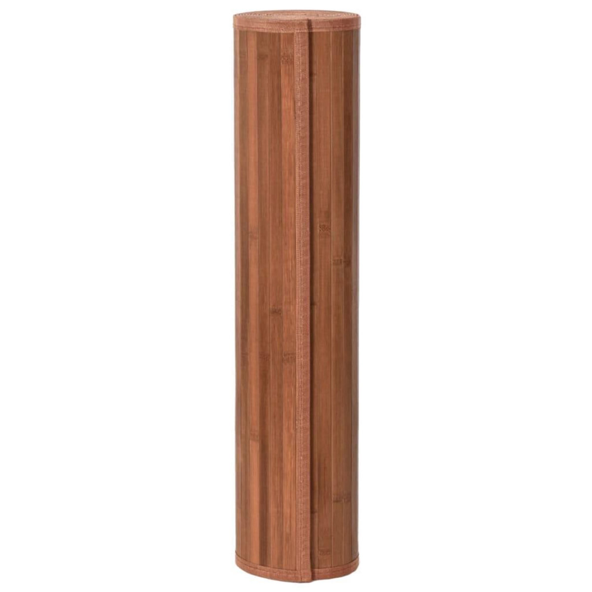 VIDAXL Tapis rectangulaire marron 80x400 cm bambou
