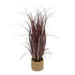 ATMOSPHERA Plante Artificielle Bunch de Lin  Zya  122cm Rouge