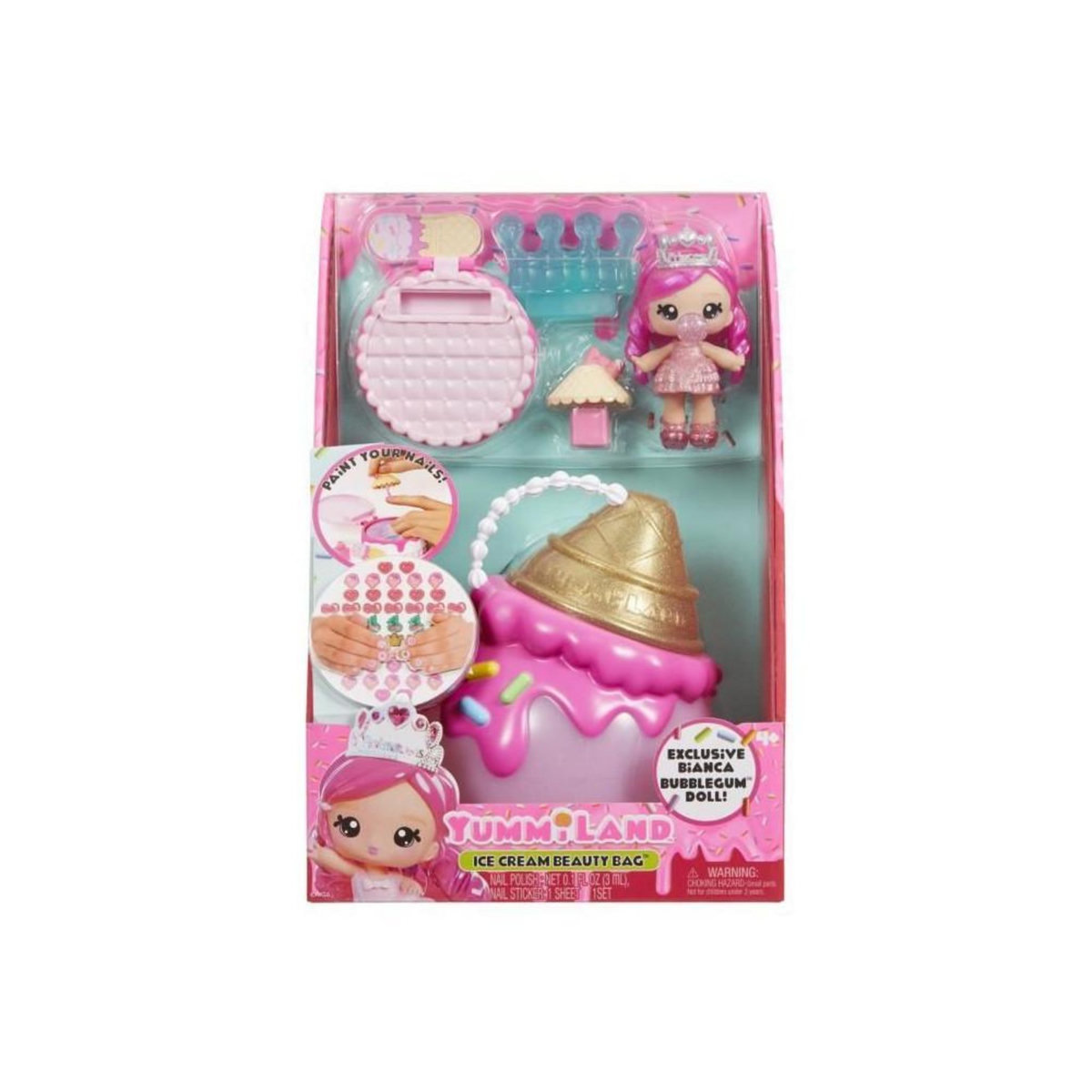 L.O.L. SURPRISE! Yummiland Beauty Bag Playset + Lip Gloss Doll - Ice Cream Beauty Bag