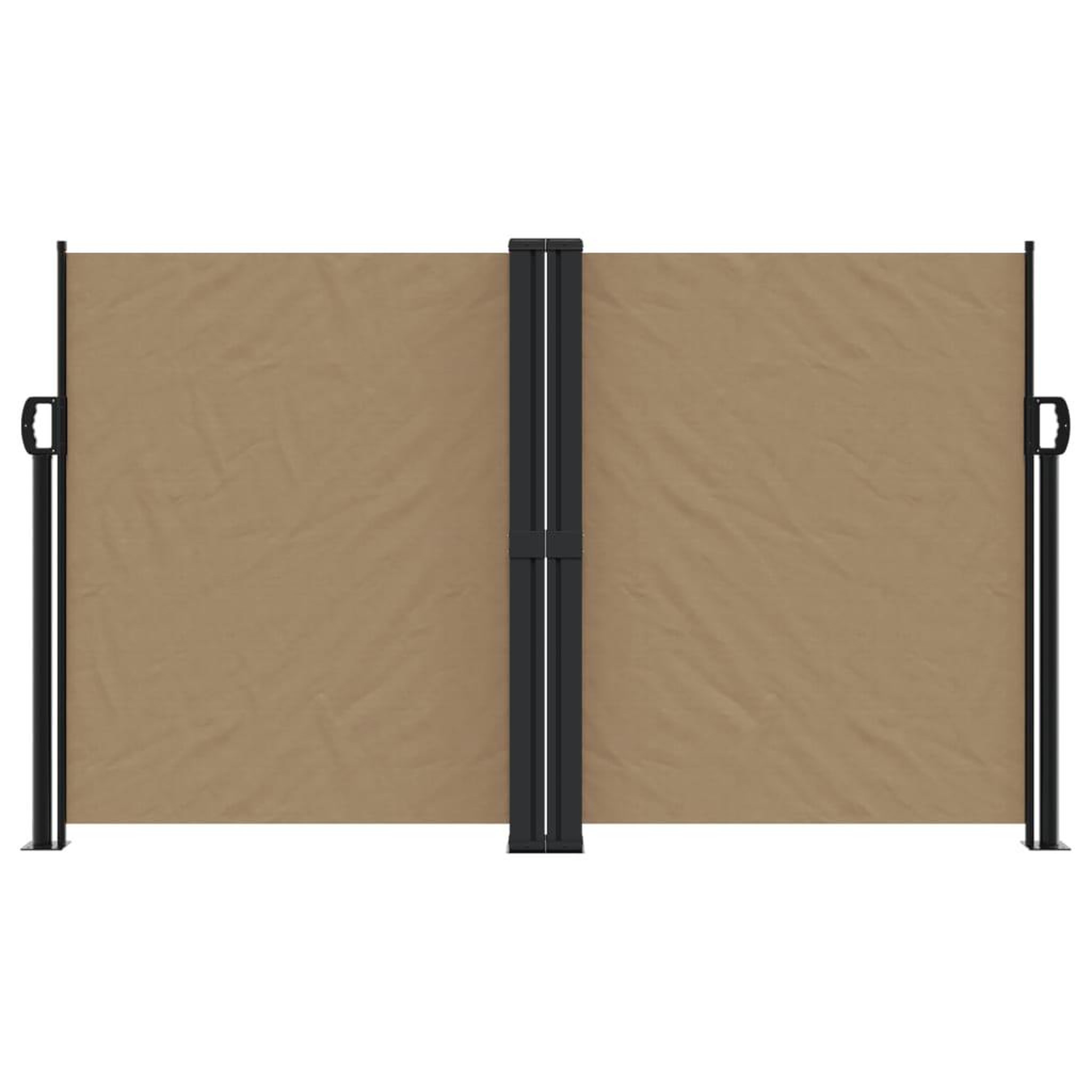 Voir la diapositive 3 : VIDAXL Auvent lateral retractable taupe 140x1000 cm