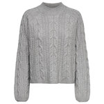 JACQUELINE DE YONG Pull Gris Femme JDY Silja 15321106. Coloris disponibles : Gris