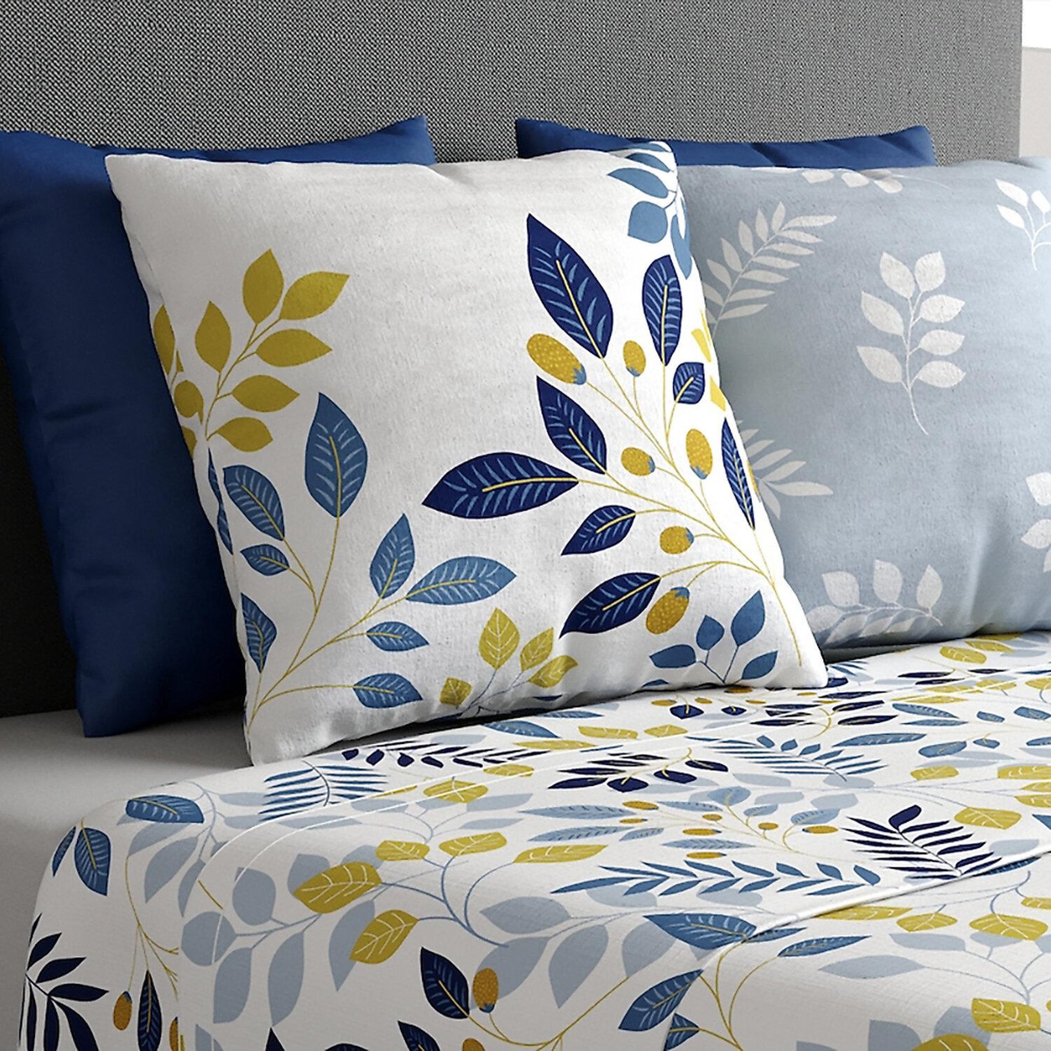 Voir la diapositive 5 : ATELIER DU COTON Parure de drap plat, drap housse 100% coton 57fils-chloé