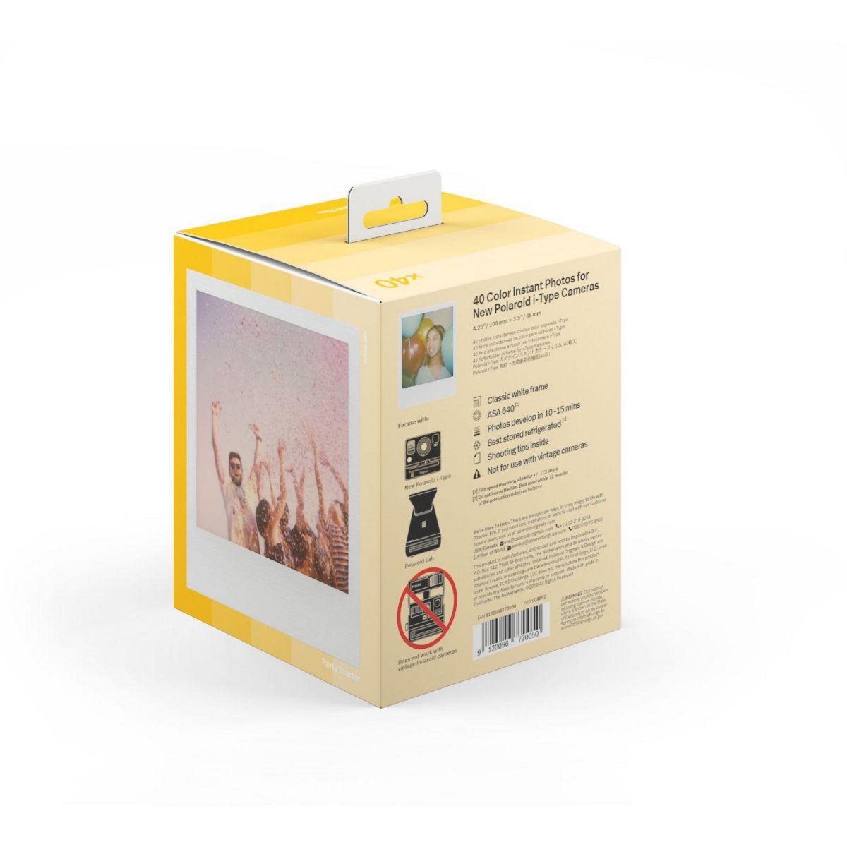 POLAROID Papier photo instantané Color film iType (x40)