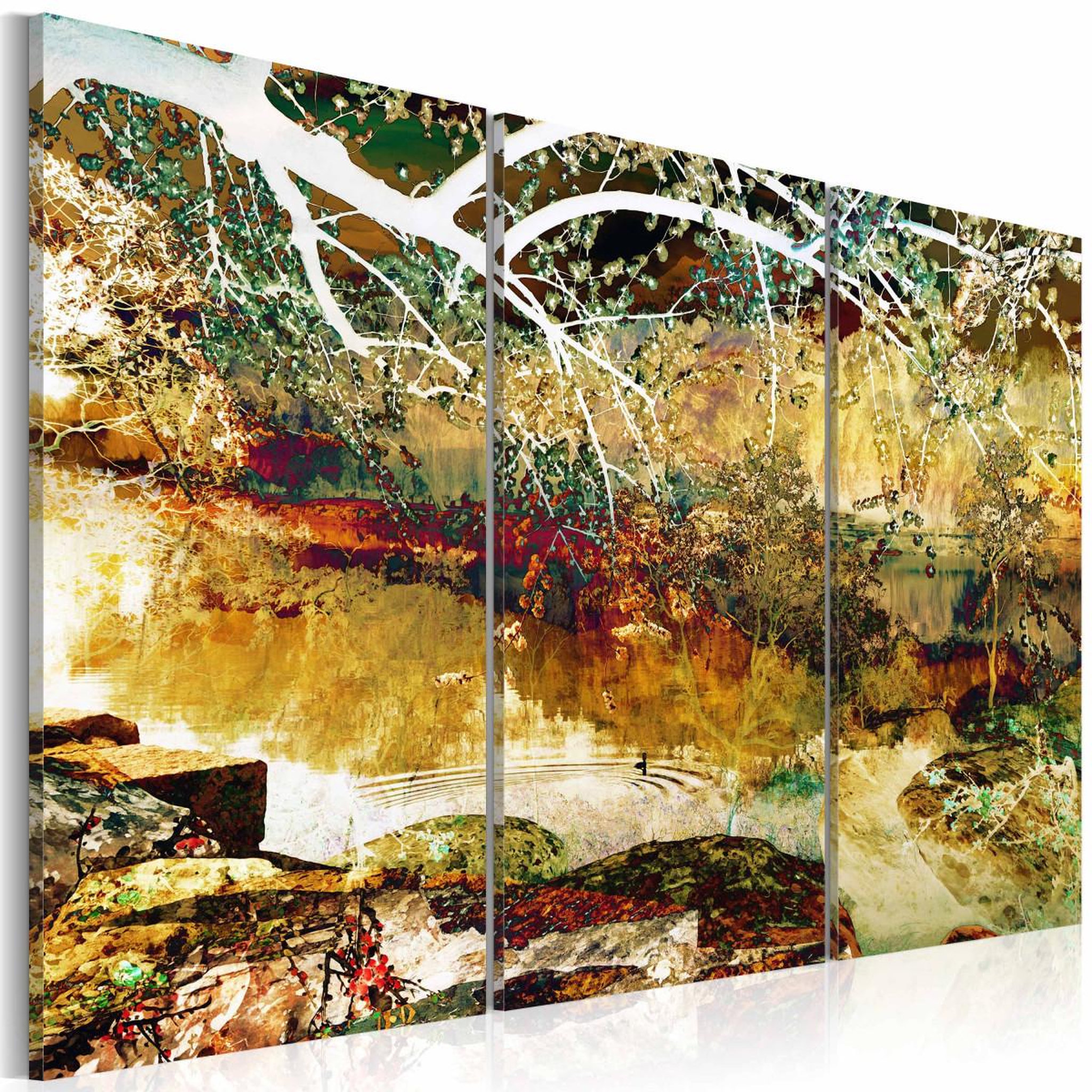 Paris Prix Tableau imprimé  lake of illusions. Coloris disponibles : Multicolore