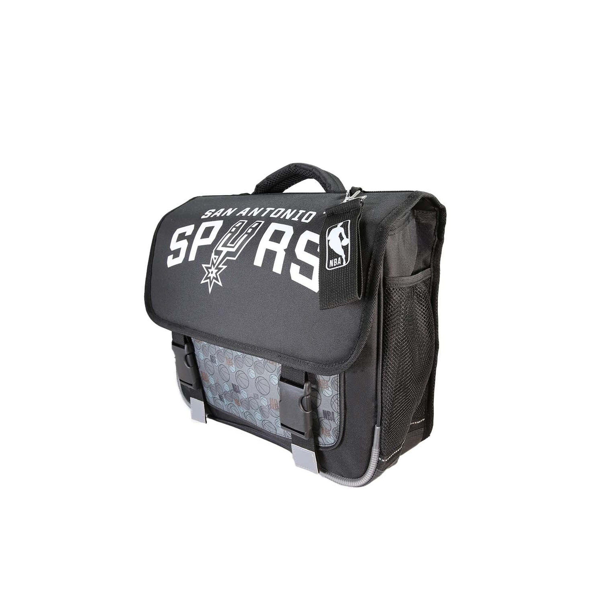 Voir la diapositive 2 : Bagtrotter NBA San Antonio Spurs - Cartable scolaire 38 cm - Noir - Garçon - 2 compartiments