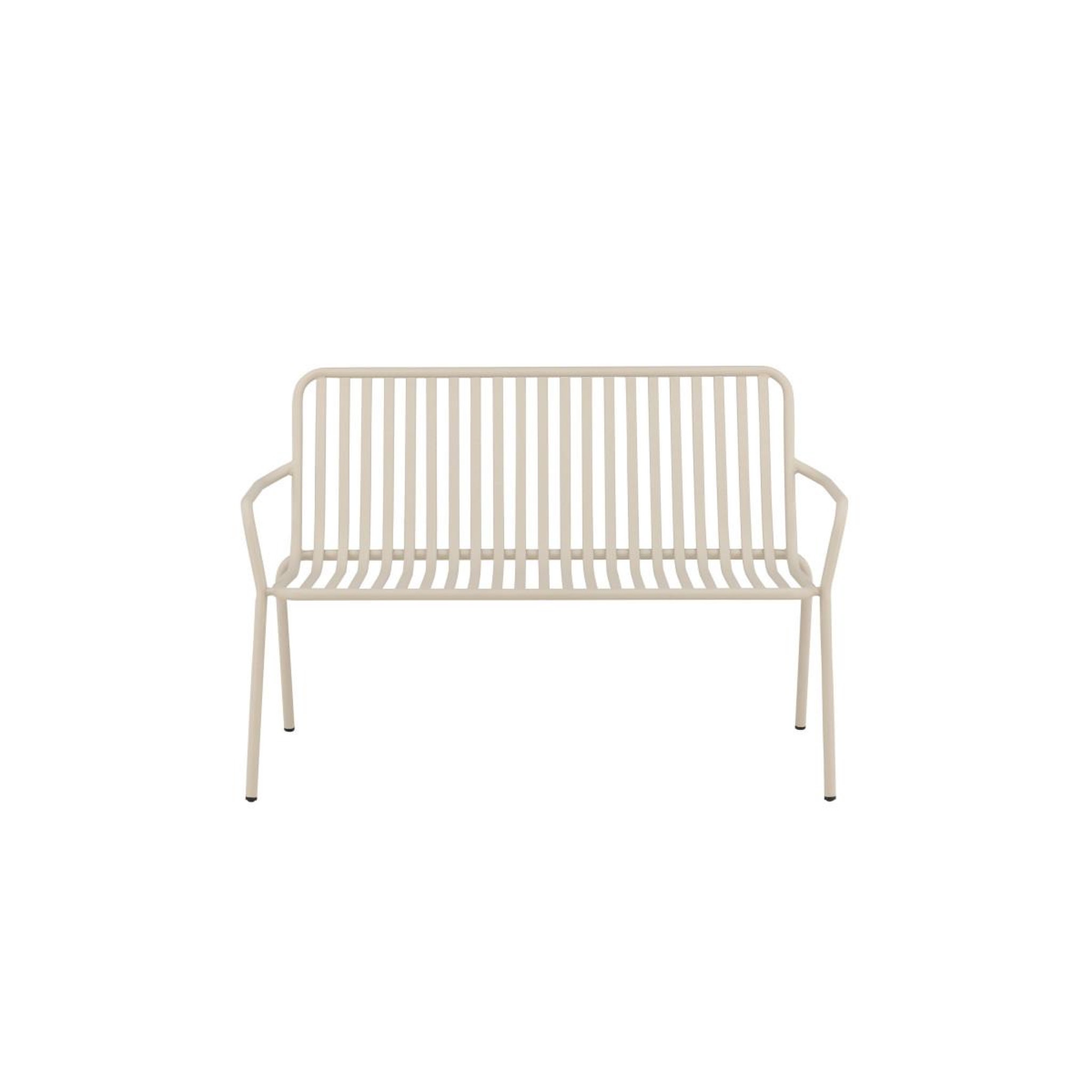 Voir la diapositive 2 : Paris Prix Banc de jardin en métal  peking  130cm beige