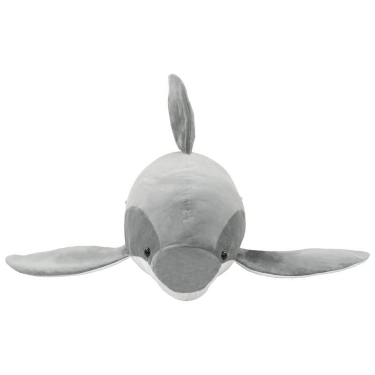 VIDAXL Dauphin en peluche Gris
