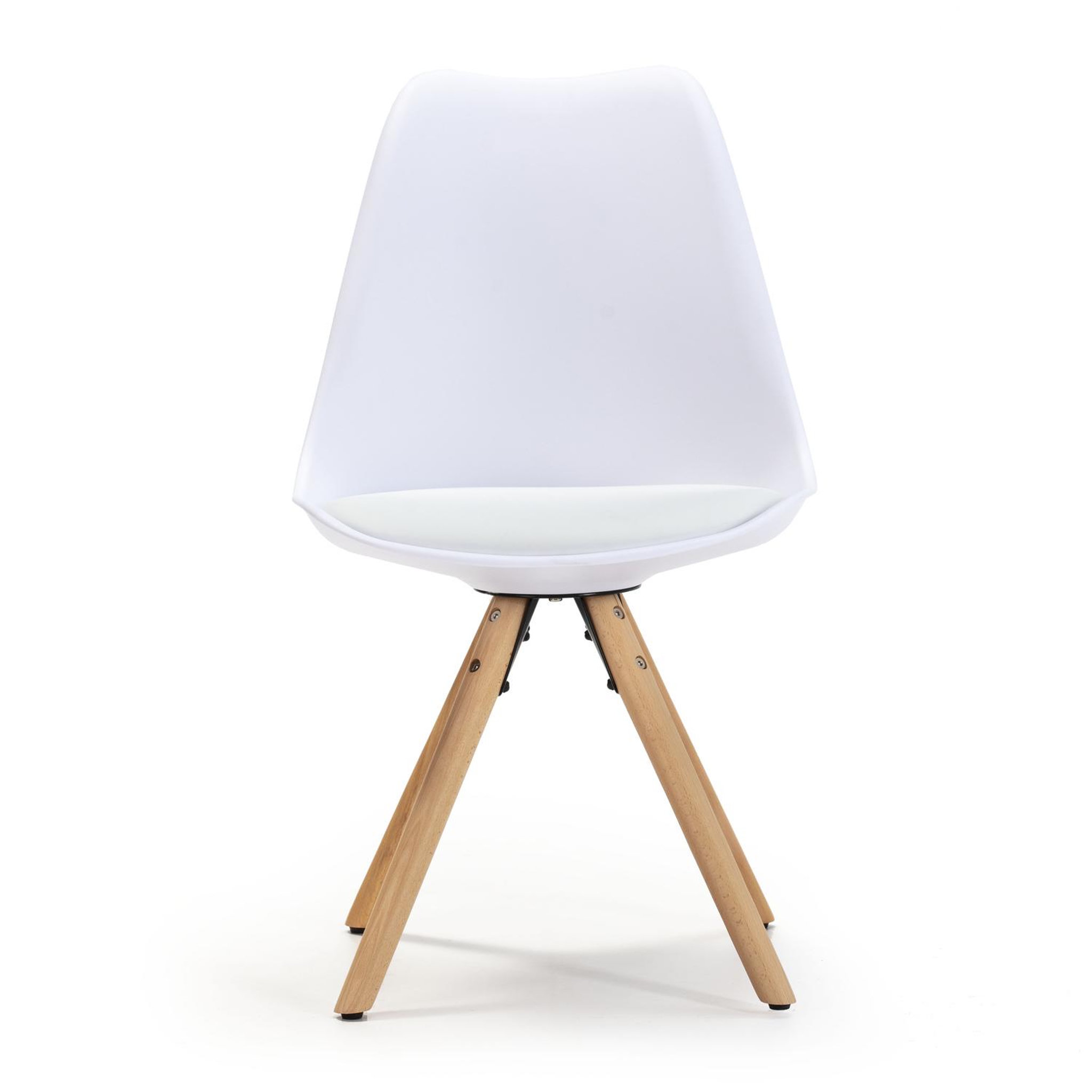 Voir la diapositive 2 : VS VENTA-STOCK Set de 2 chaises Salle à Manger Jeff Style Nordique Blanc, 54 cm x 49 cm x 84 cm