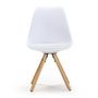 Voir la diapositive 2 : VS VENTA-STOCK Set de 2 chaises Salle à Manger Jeff Style Nordique Blanc, 54 cm x 49 cm x 84 cm