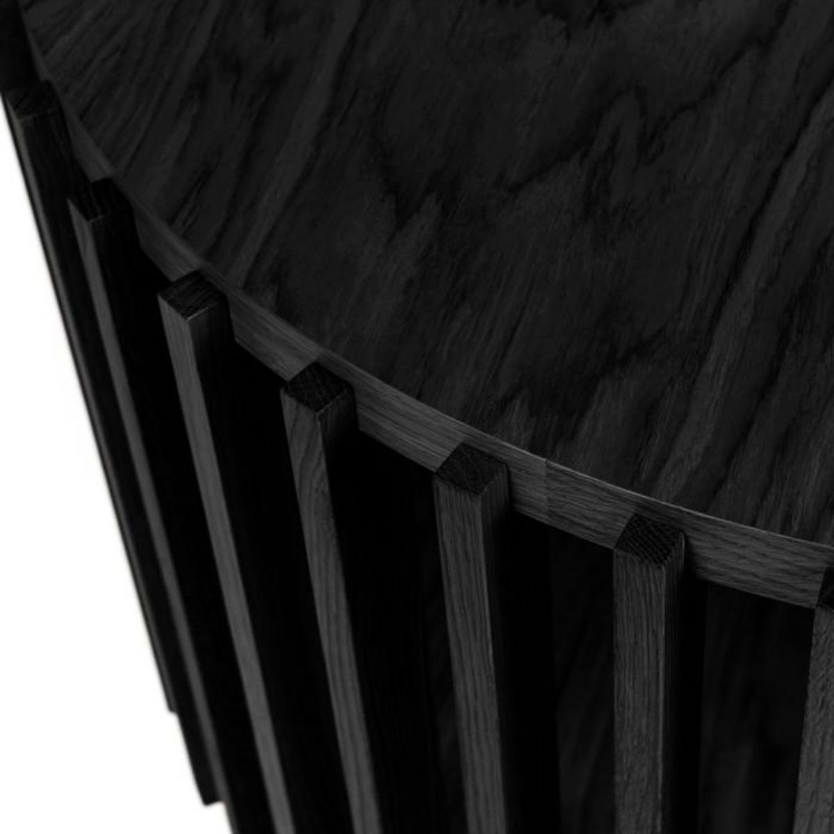 Paris Prix Table Basse Ronde Design  Drum  83cm Noir