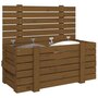 Voir la diapositive 4 : VIDAXL Boîte de rangement Marron miel 91x40,5x42 cm Bois massif pin
