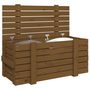 Voir la diapositive 4 : VIDAXL Boîte de rangement Marron miel 91x40,5x42 cm Bois massif pin