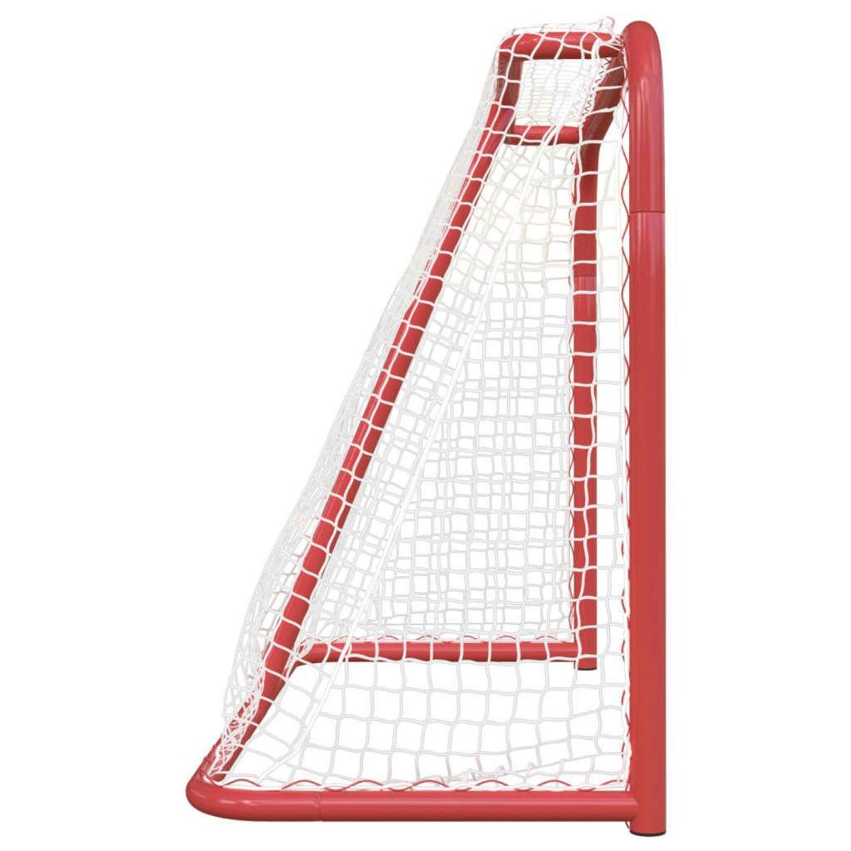VIDAXL But de hockey rouge et blanc 183x71x122 cm polyester