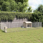 VIDAXL Enclos pour animaux en liberte 24panneaux 54x80cm fer galvanise