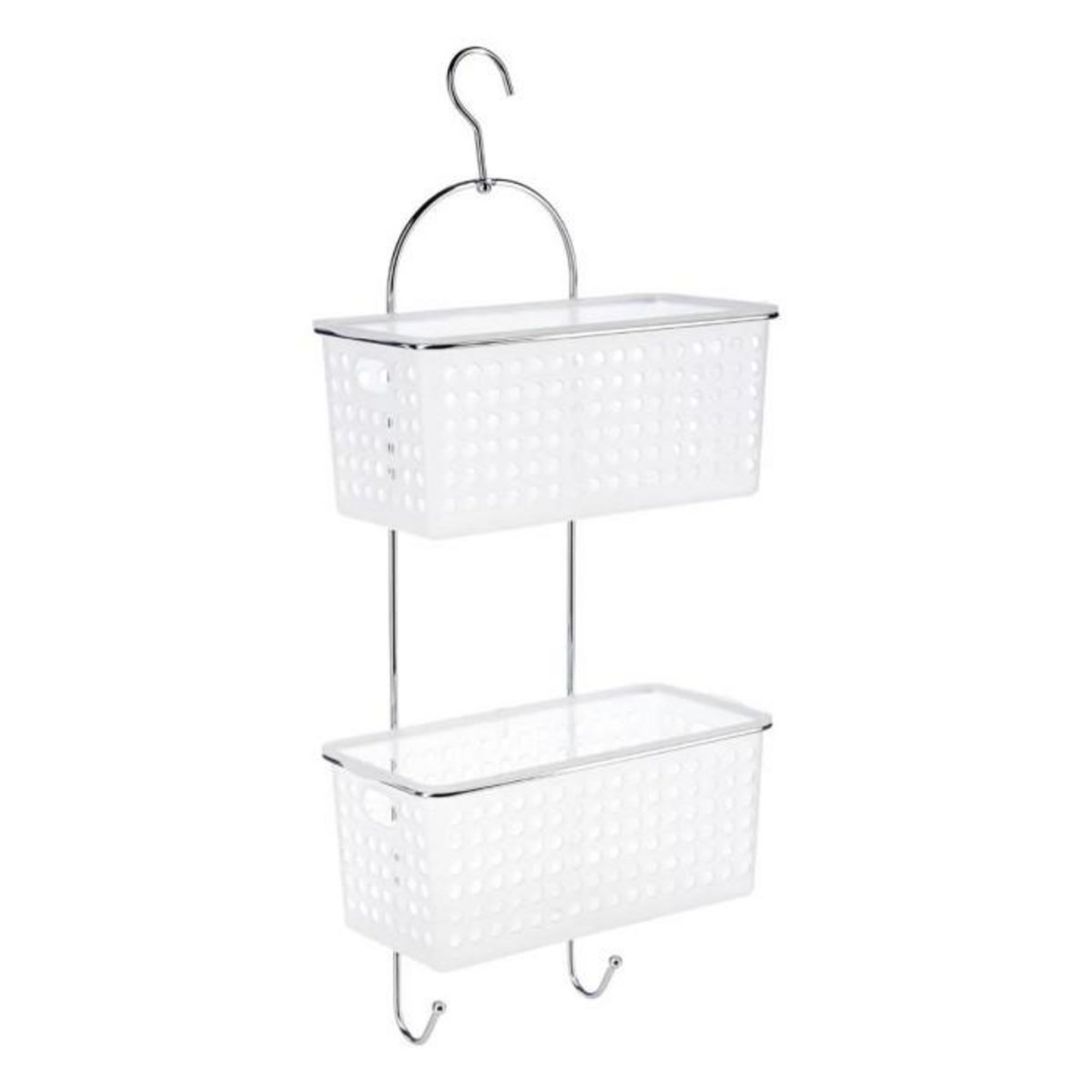FIVE Support de Douche  2 Paniers  Blanc