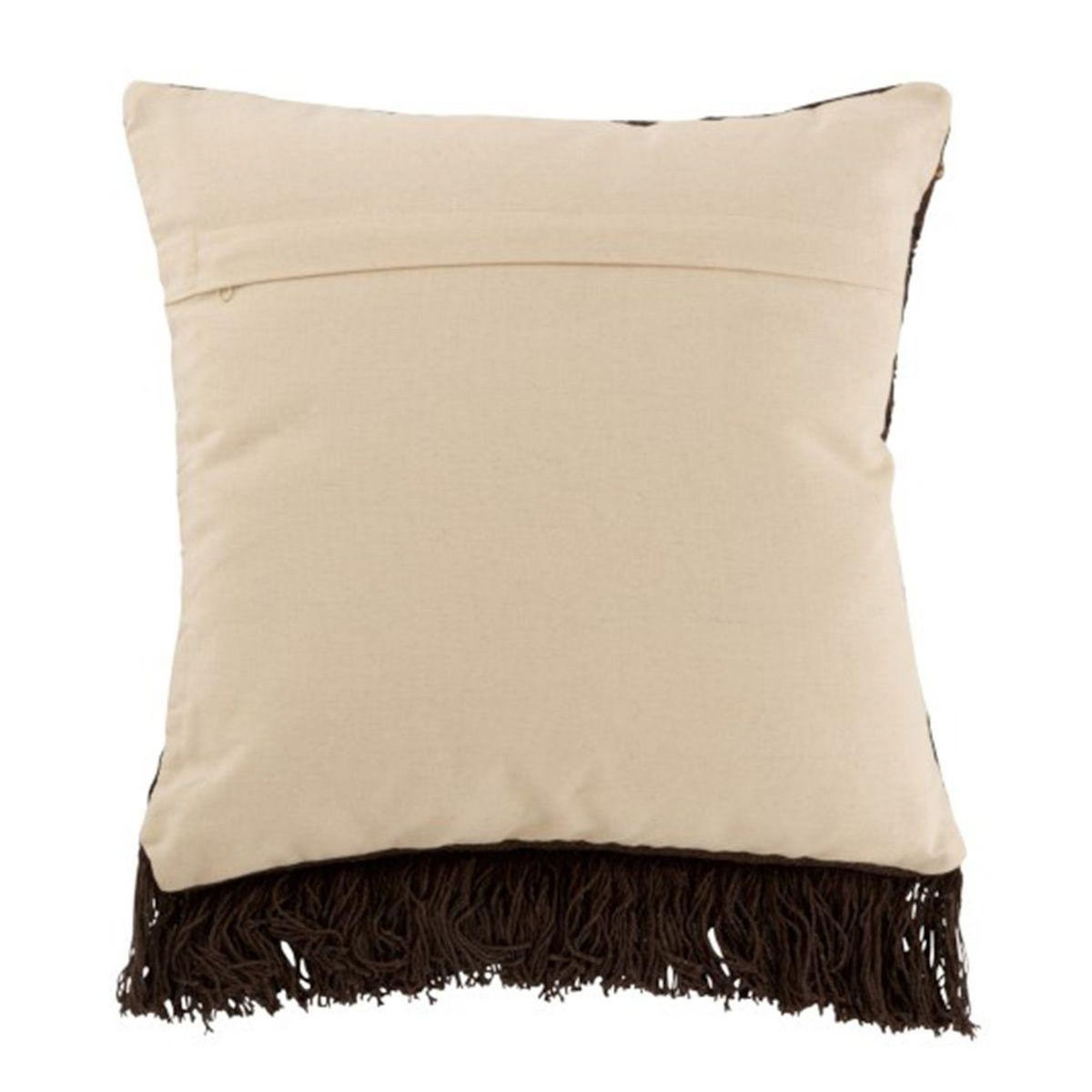 Paris Prix Coussin Déco à Franges  Ethnique  45cm Marron