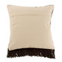 Voir la diapositive 2 : Paris Prix Coussin Déco à Franges  Ethnique  45cm Marron