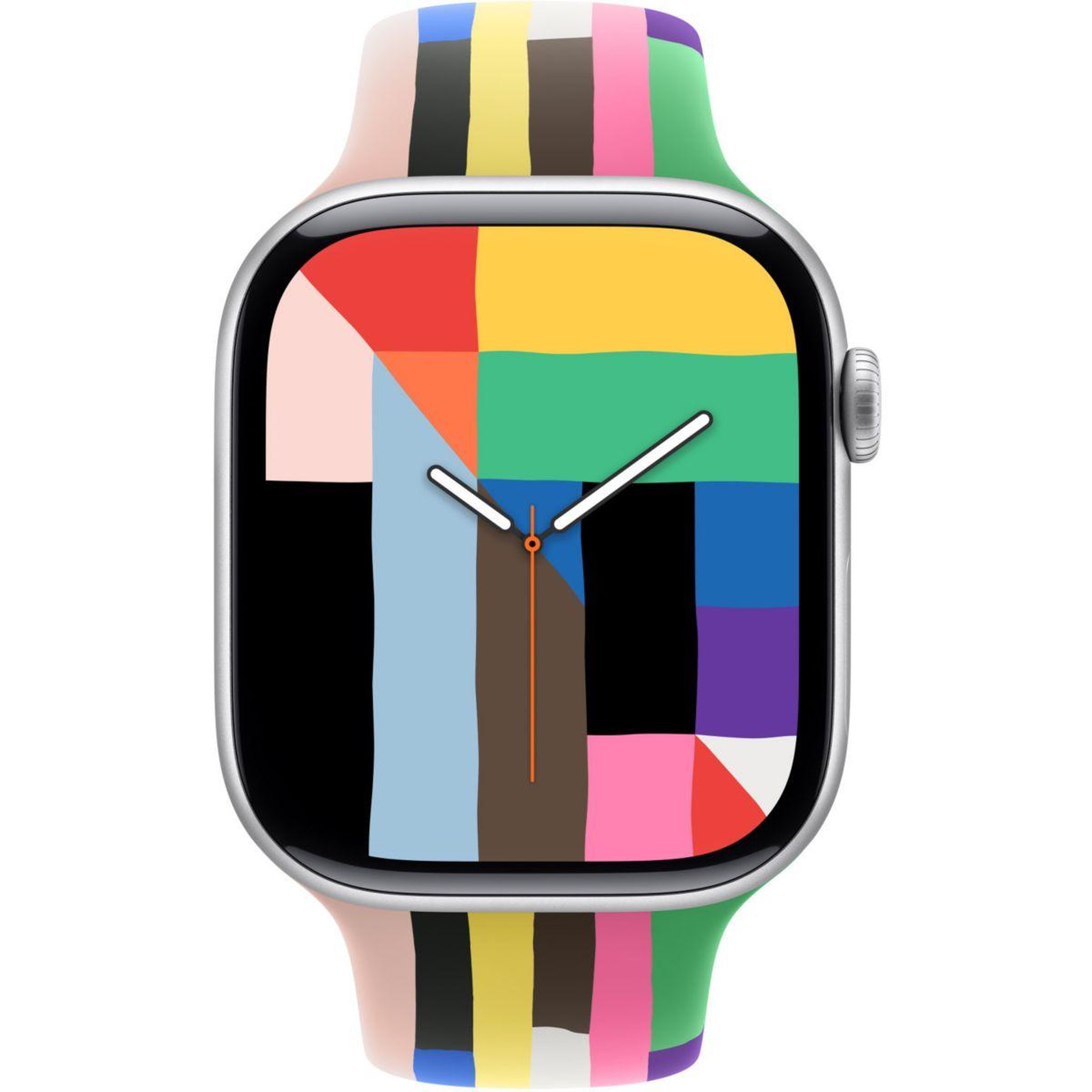 Voir la diapositive 3 : APPLE Bracelet 46mm Sport Pride edition S/M