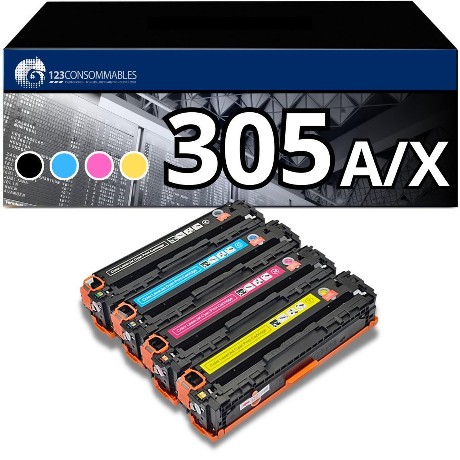 Pack 4 toners compatible HP /X Neuf - vue 6