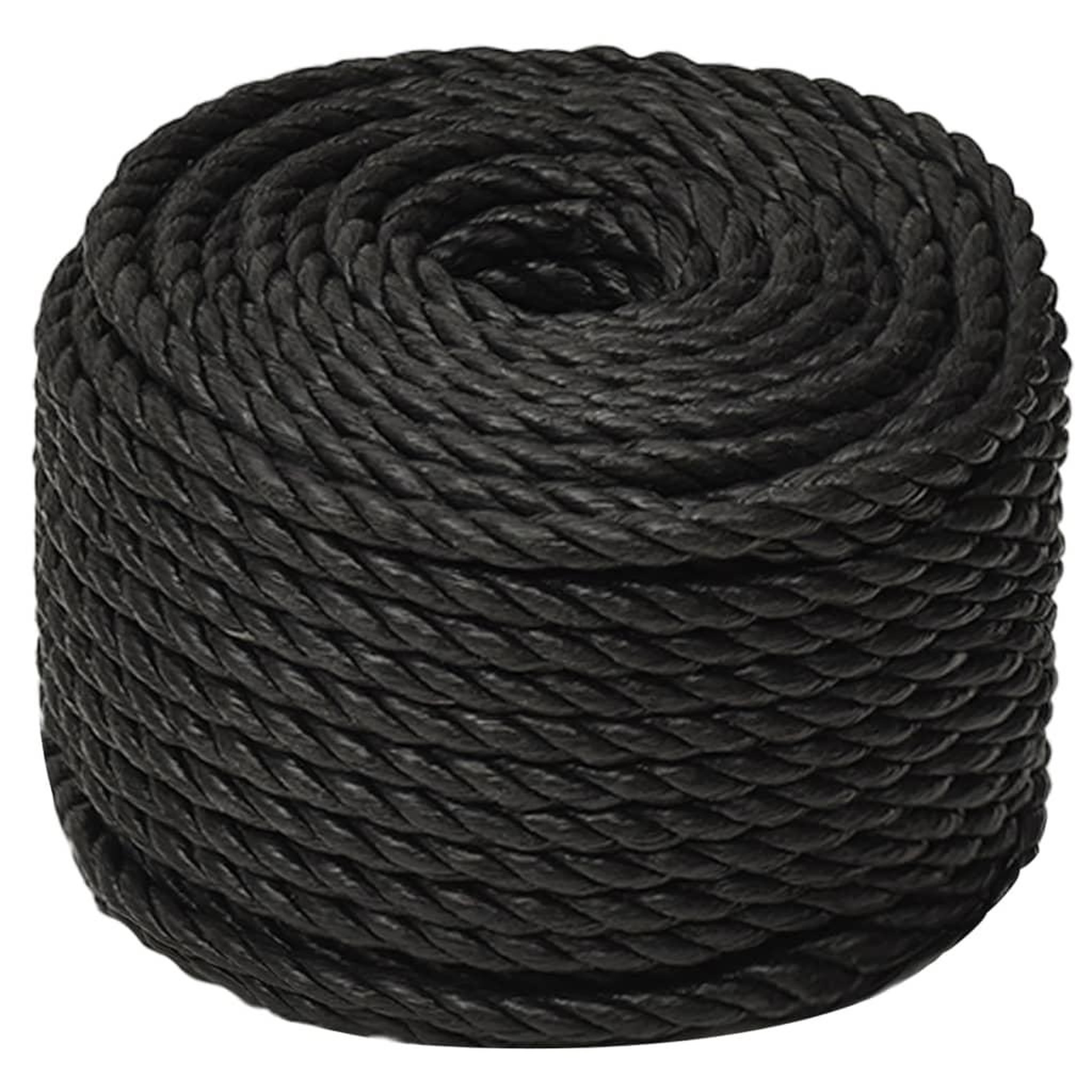 Voir la diapositive 2 : VIDAXL Corde de travail Noir 14 mm 50 m polypropylene