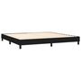 Voir la diapositive 4 : VIDAXL Sommier a lattes de lit avec matelas Noir 200x200 cm Tissu
