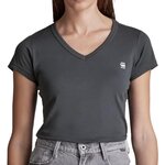 G-Star Raw T shirt  Femme G  tar Raw Eyben D21314 4107. Coloris disponibles : Gris