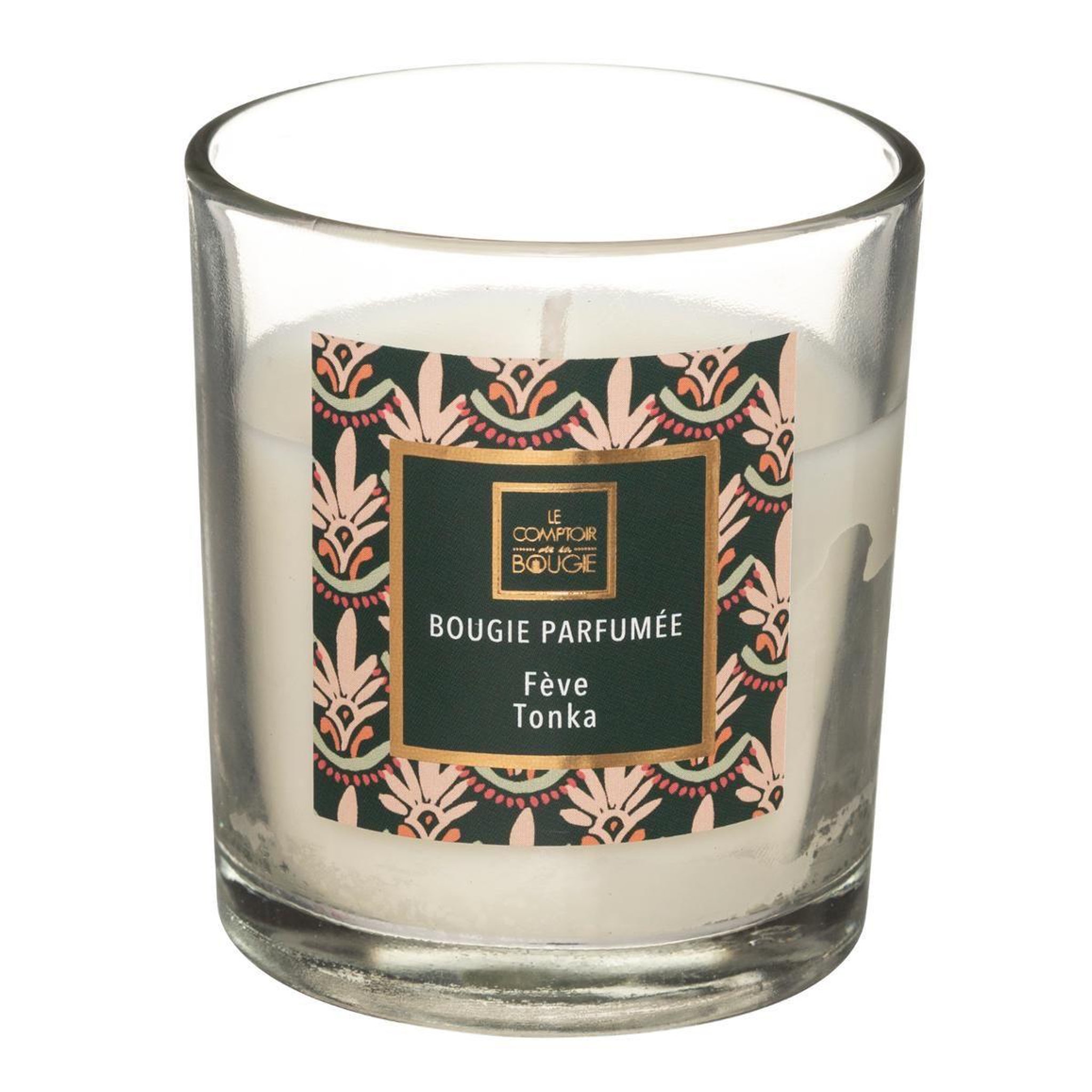 COMPTOIR DE LA BOUGIE Bougie parfumée en verre  neda  8cm tonka