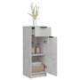 Voir la diapositive 5 : VIDAXL Armoire de salle de bain gris beton 32x34x90 cm