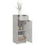 Voir la diapositive 5 : VIDAXL Armoire de salle de bain gris beton 32x34x90 cm