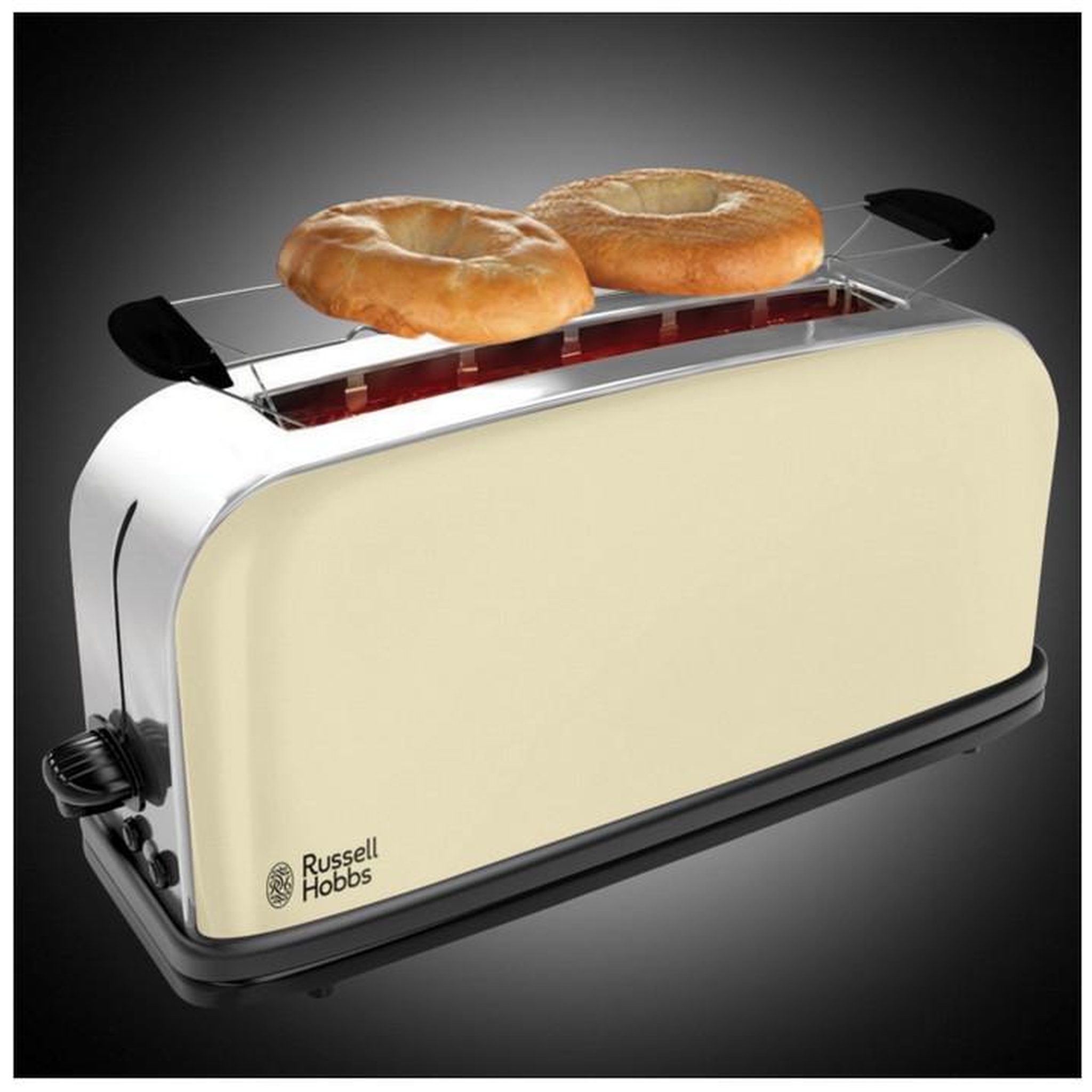 Voir la diapositive 3 : Russell Hobbs Grille-pains 1 fente 1000w crème - 21395-56