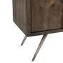 Voir la diapositive 6 : Paris Prix Buffet 2 Portes en Bois  Ethnique  113cm Marron