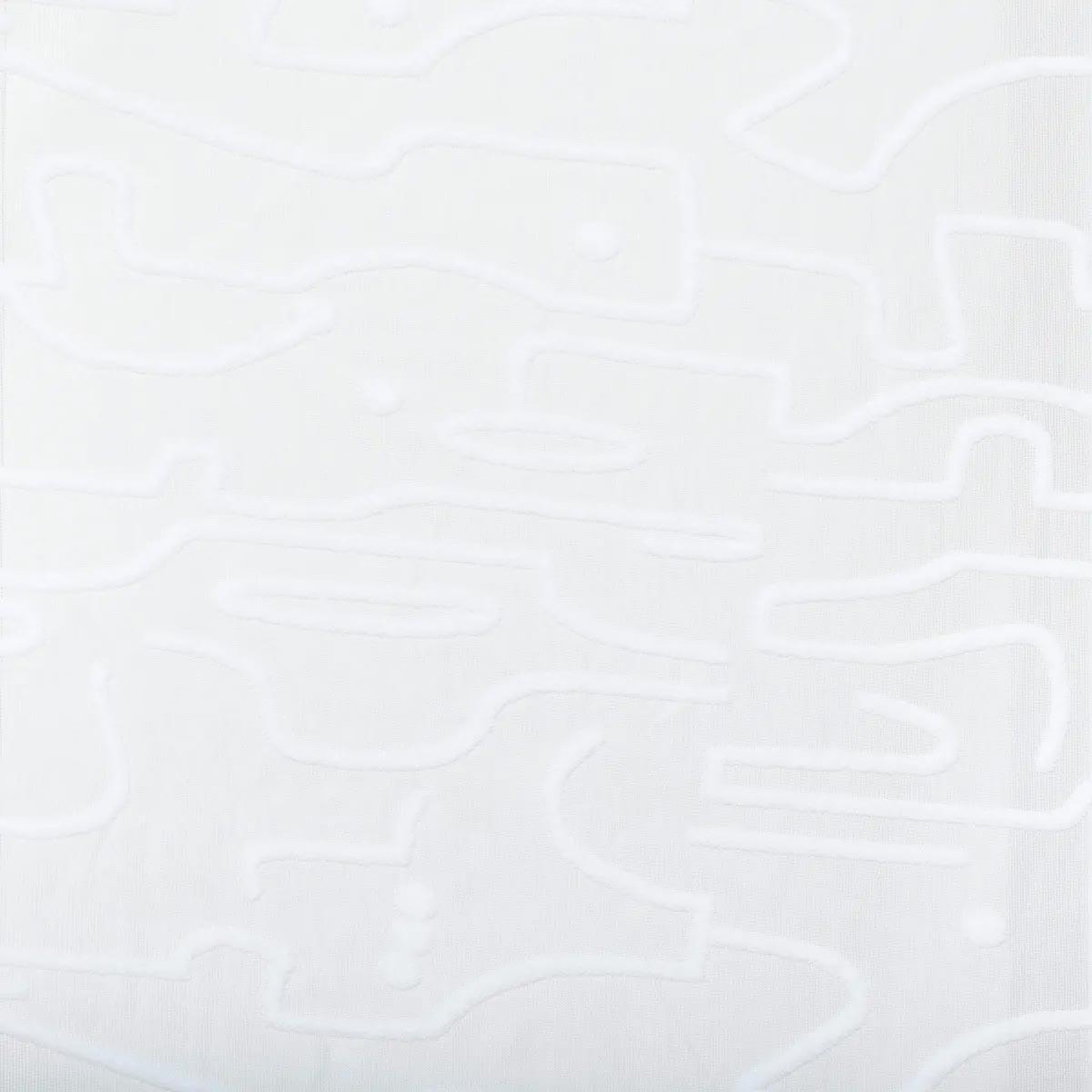 Voir la diapositive 2 : ATMOSPHERA Rideau voilage motifs abstraits  lazi  140x240cm blanc