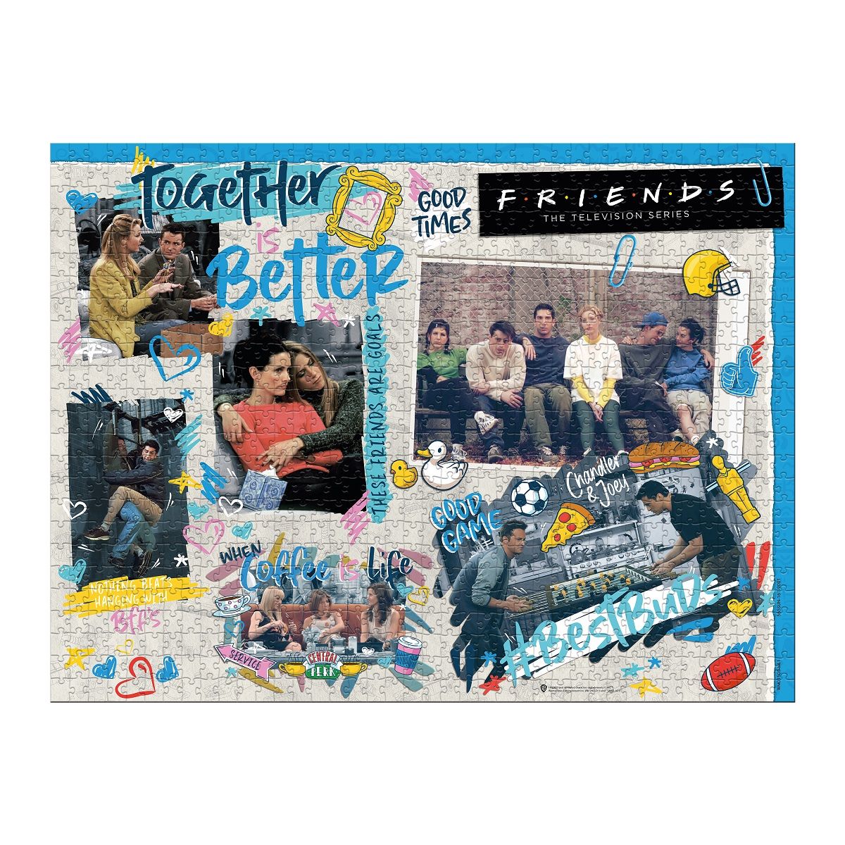  WINNING MOVES Puzzle 1000 pièces Friends Scarpbook 