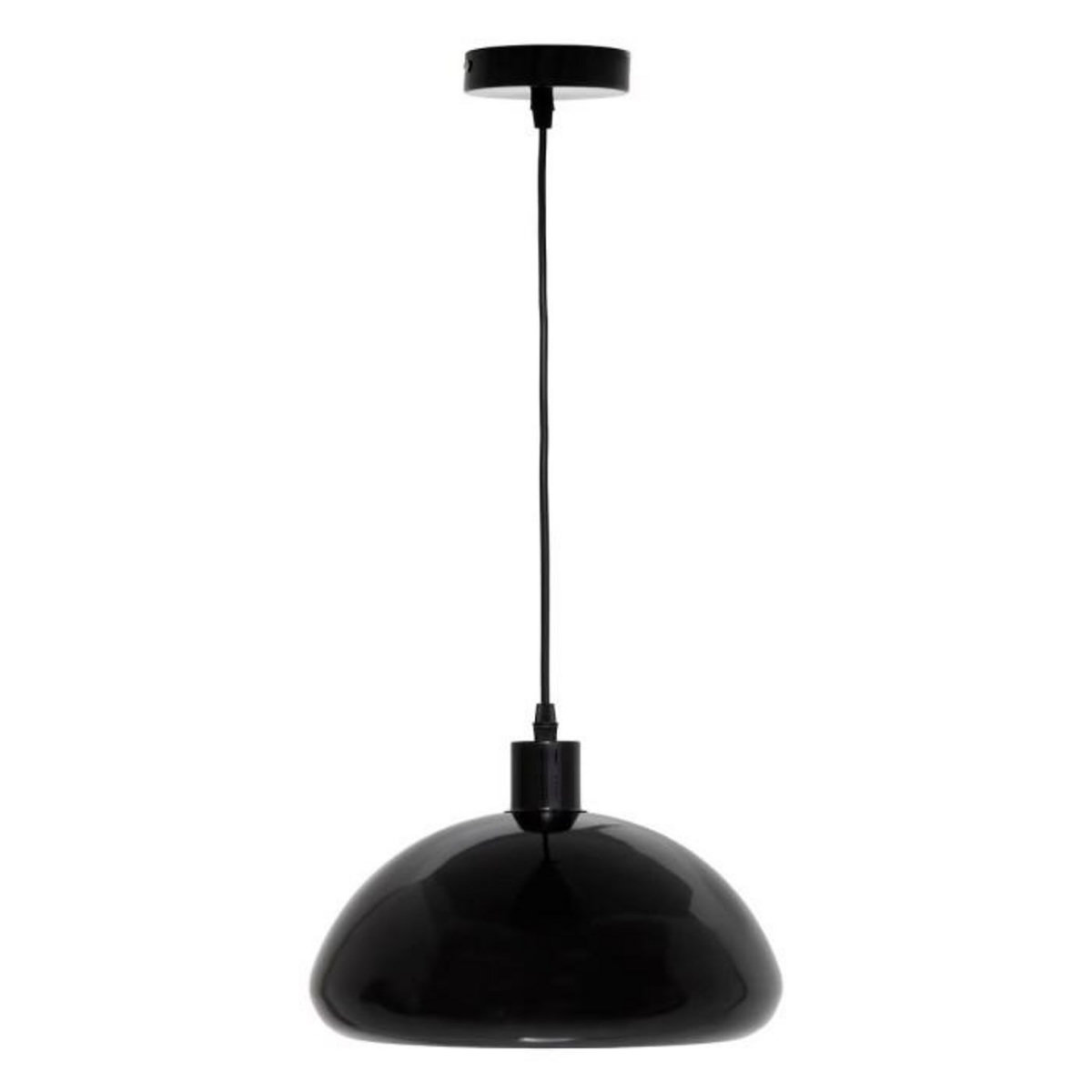 ATMOSPHERA Lampe Suspension Champignon  Savio  27cm Noir