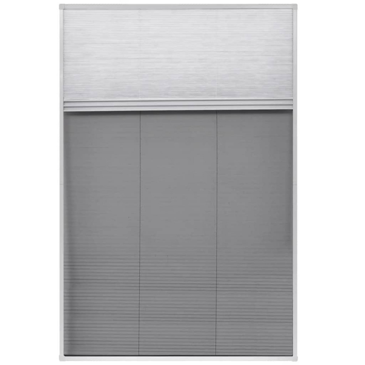 VIDAXL Moustiquaire plissee pour fenetre et store Aluminium 80 x 120cm