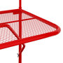 Voir la diapositive 6 : VIDAXL Table de balcon Rouge 60x40 cm Acier