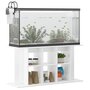 Voir la diapositive 3 : VIDAXL Support d aquarium blanc brillant 120x40x60cm bois d ingénierie