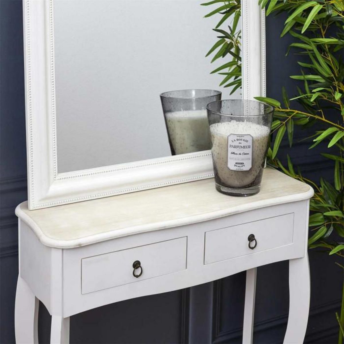 Paris Prix Bougie Parfumée en Verre  Bulle  23cm Fleur de Coton