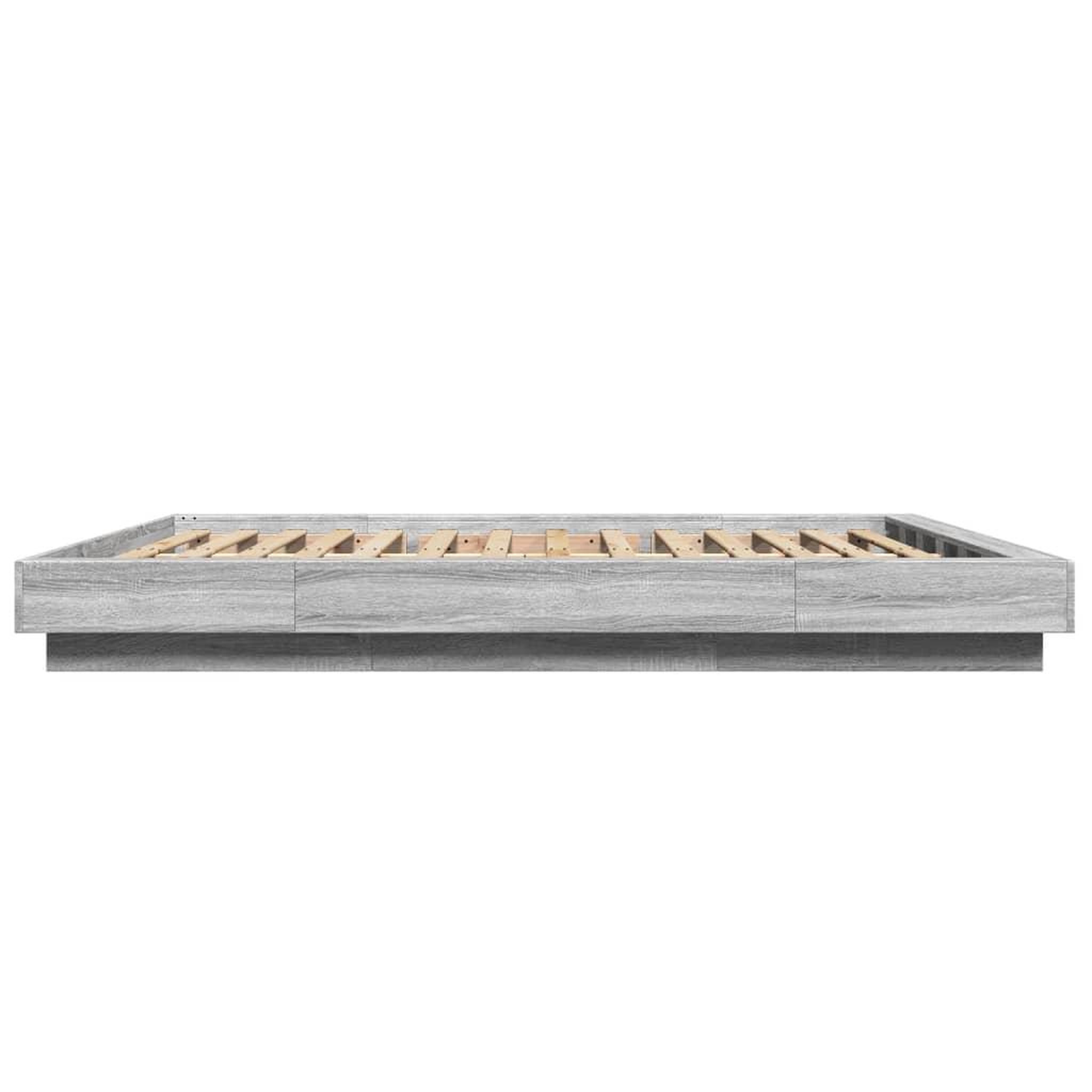 Voir la diapositive 5 : VIDAXL Cadre de lit sans matelas sonoma gris 150x200 cm