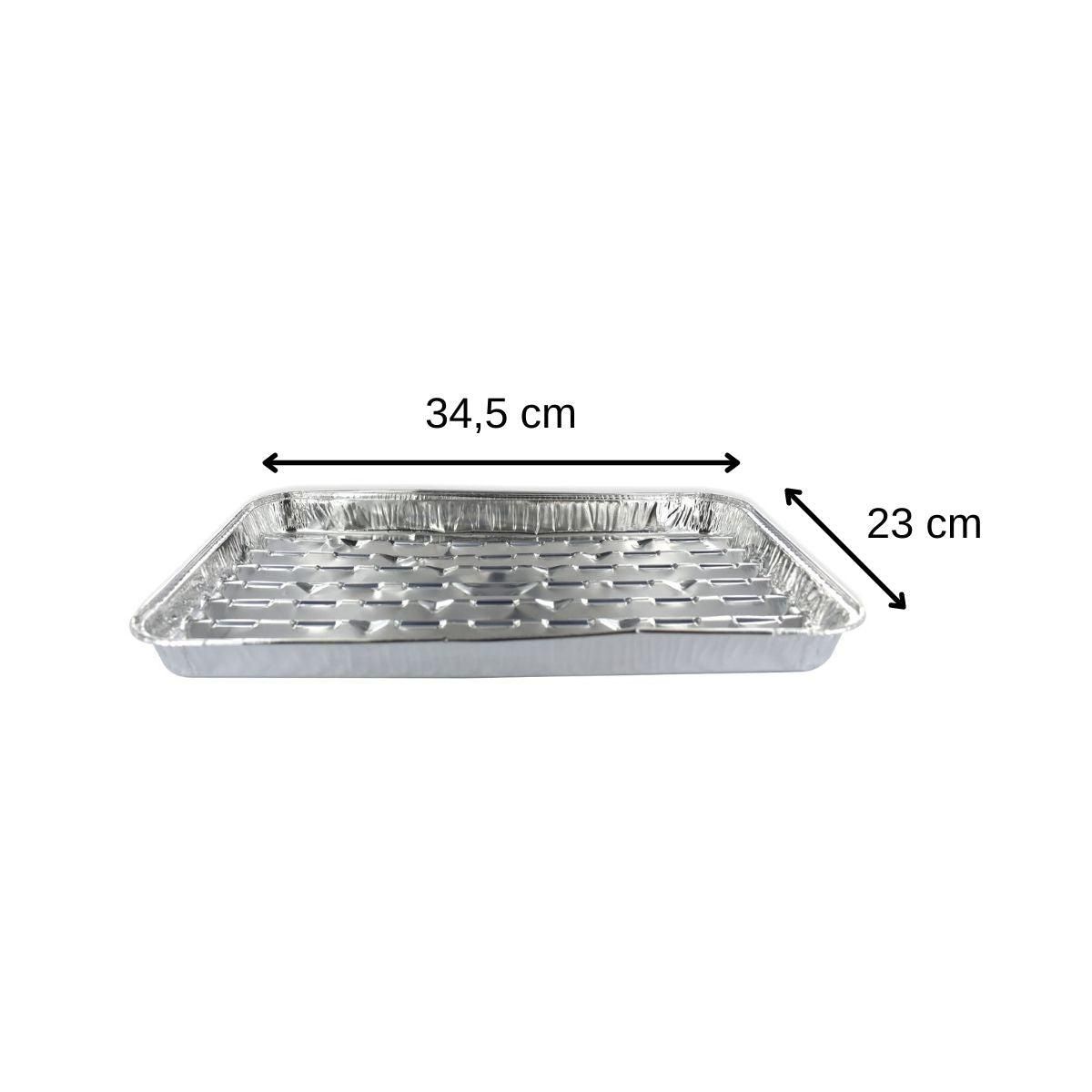 Fackelmann Lot de 20 barquettes en aluminium 34 x 23 cm Fackelmann